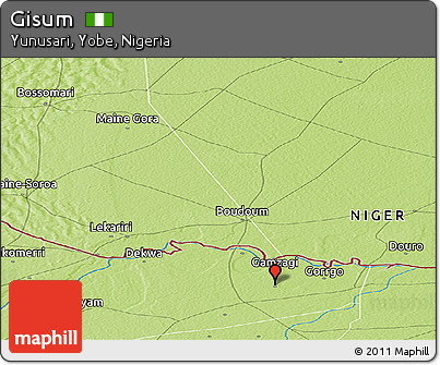 Physical Panoramic Map of Gisum