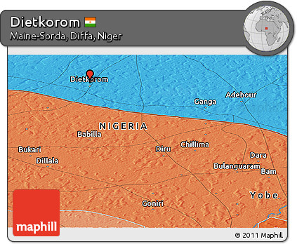 Political Panoramic Map of Dietkorom