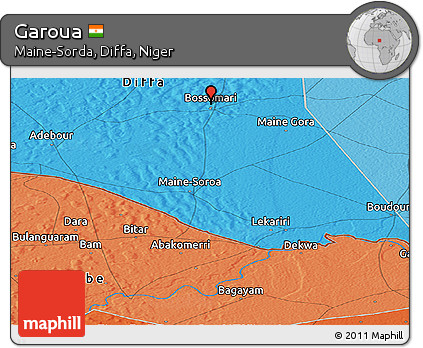 Political Panoramic Map of Garoua