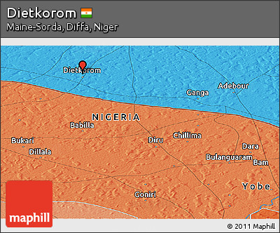 Political Panoramic Map of Dietkorom
