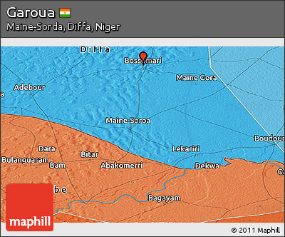 Political Panoramic Map of Garoua