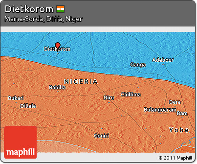Political Panoramic Map of Dietkorom