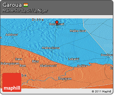 Political Panoramic Map of Garoua