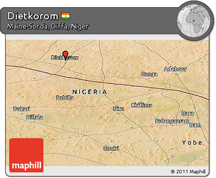 Satellite Panoramic Map of Dietkorom