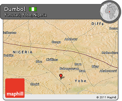 Satellite Panoramic Map of Dumbol