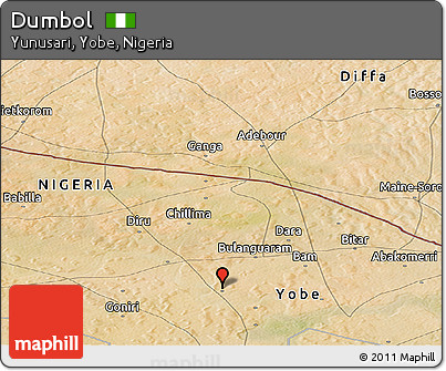 Satellite Panoramic Map of Dumbol