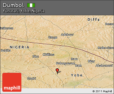 Satellite Panoramic Map of Dumbol