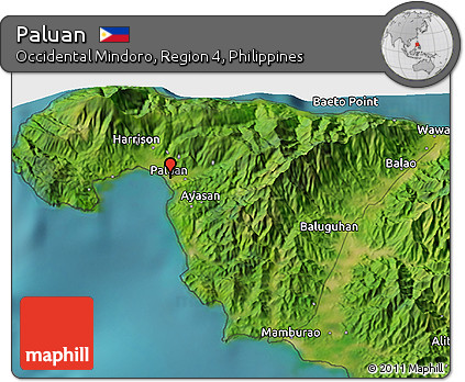 Satellite 3D Map of Paluan