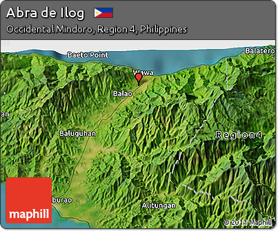 Satellite 3D Map of Abra De Ilog