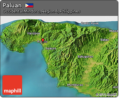 Satellite 3D Map of Paluan