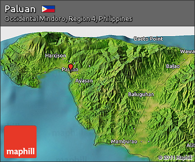 Satellite 3D Map of Paluan