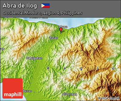 Physical Map of Abra De Ilog