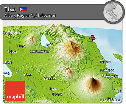 Physical 3D Map of Tiwi