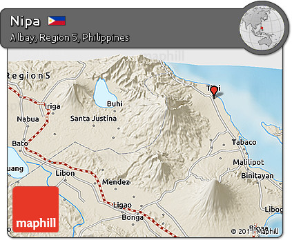 Shaded Relief 3D Map of Nipa
