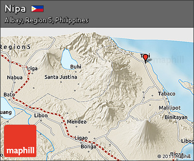 Shaded Relief 3D Map of Nipa