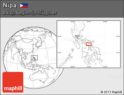 Blank Location Map of Nipa