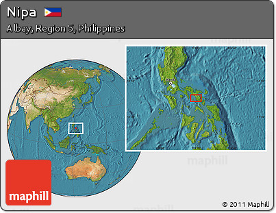 Satellite Location Map of Nipa