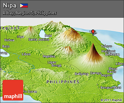 Physical Panoramic Map of Nipa