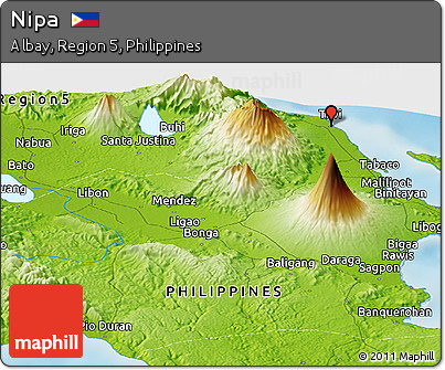 Physical Panoramic Map of Nipa