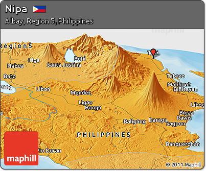 Political Panoramic Map of Nipa