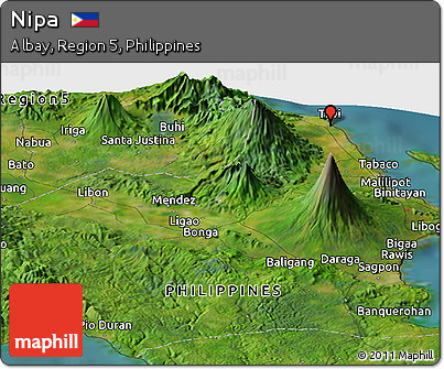 Satellite Panoramic Map of Nipa