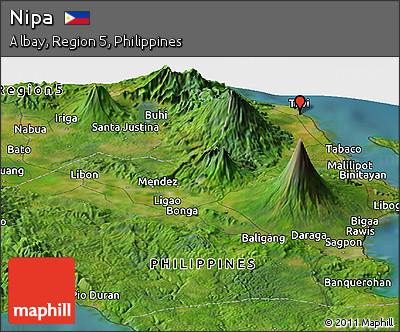 Satellite Panoramic Map of Nipa