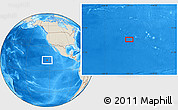 Shaded Relief Location Map of the area around 13° 13' 56" N, 123° 10' 30" W