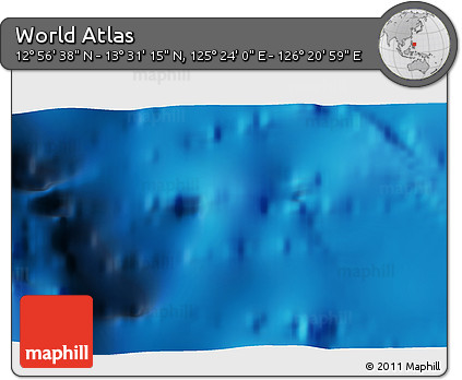 Physical 3D Map of the Area around 13° 13' 56" N, 125° 52' 30" E