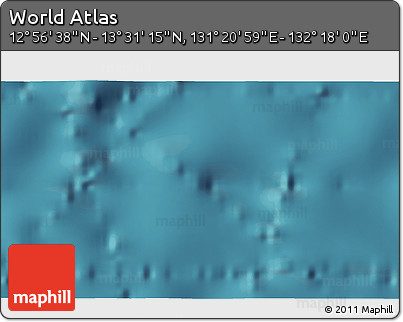 Satellite 3D Map of the Area around 13° 13' 56" N, 131° 49' 29" E