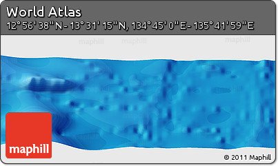 Political Panoramic Map of the Area around 13° 13' 56" N, 135° 13' 29" E