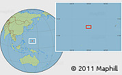Savanna Style Location Map of the area around 13° 13' 56" N, 139° 28' 29" E
