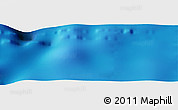 Shaded Relief Panoramic Map of the area around 13° 13' 56" N, 139° 28' 29" E