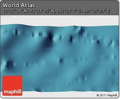 Satellite 3D Map of the Area around 13° 13' 56" N, 142° 52' 30" E