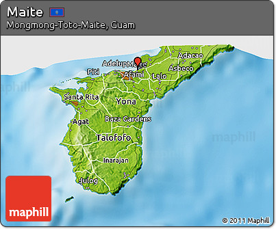 Physical 3D Map of Maite