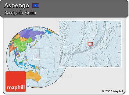 Political Location Map of Aspengo