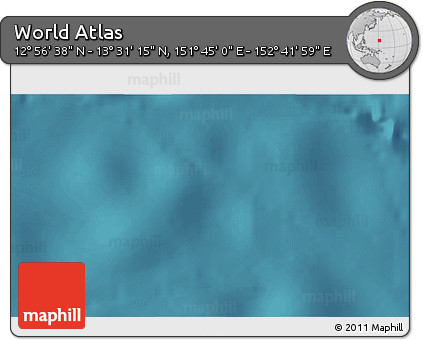 Satellite 3D Map of the Area around 13° 13' 56" N, 152° 13' 29" E