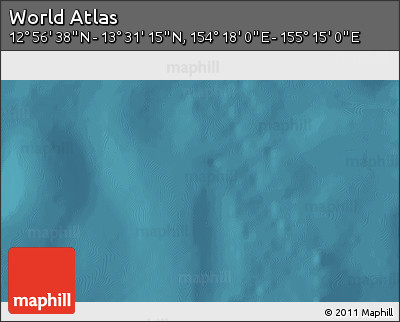 Satellite 3D Map of the Area around 13° 13' 56" N, 154° 46' 30" E