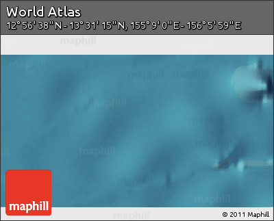 Satellite 3D Map of the Area around 13° 13' 56" N, 155° 37' 30" E