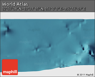 Satellite 3D Map of the Area around 13° 13' 56" N, 156° 28' 29" E