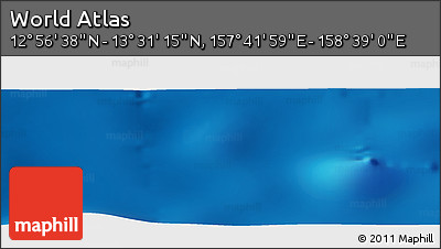 Physical Panoramic Map of the Area around 13° 13' 56" N, 158° 10' 30" E