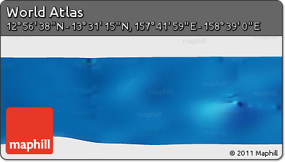 Physical Panoramic Map of the Area around 13° 13' 56" N, 158° 10' 30" E