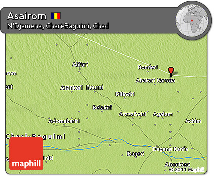 Physical 3D Map of Asairom