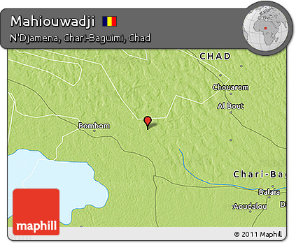 Physical 3D Map of Mahiouwadji