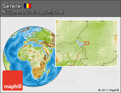 Physical Location Map of Séréré