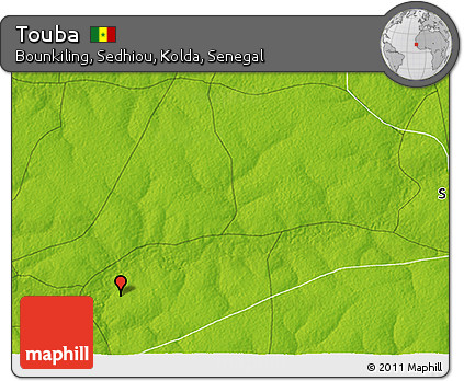 Physical 3D Map of Touba