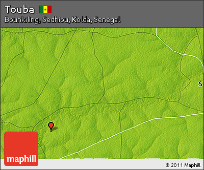 Physical 3D Map of Touba