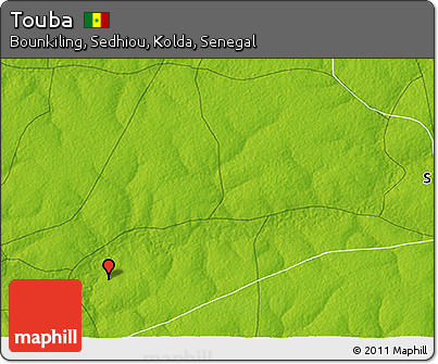 Physical 3D Map of Touba