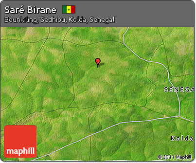 Satellite 3D Map of Saré Birane
