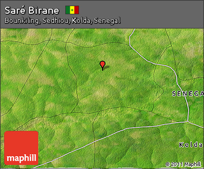 Satellite 3D Map of Saré Birane