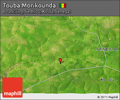 Satellite 3D Map of Touba Morikounda